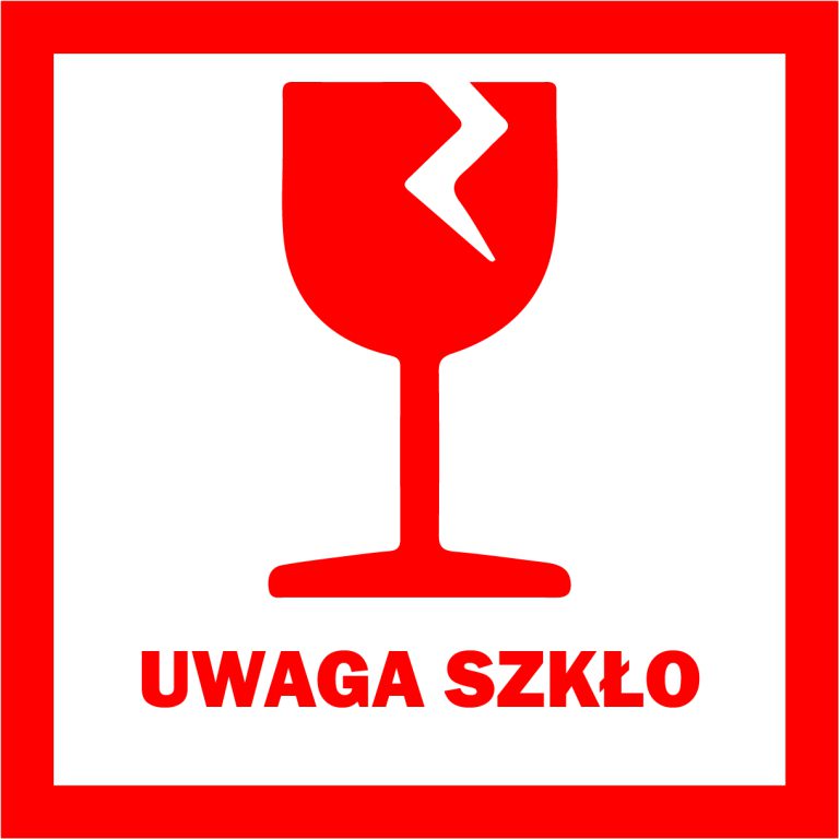 Symbol kieliszka - ostrożnie