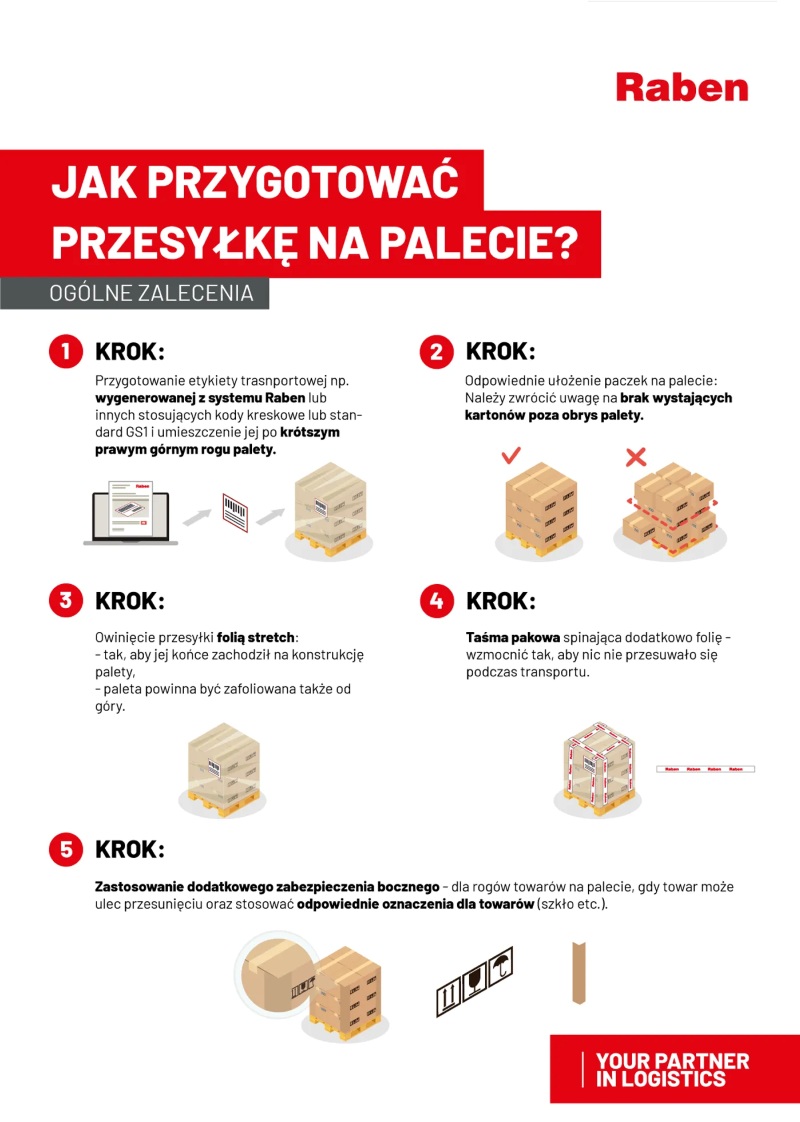 jak zapakować paletę raben