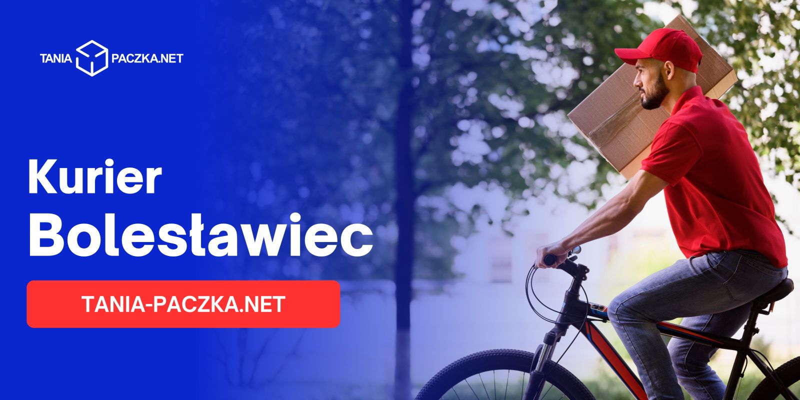 Kurier w Bolesławcu dostarczający paczkę z ceramiką - Tania-Paczka.net