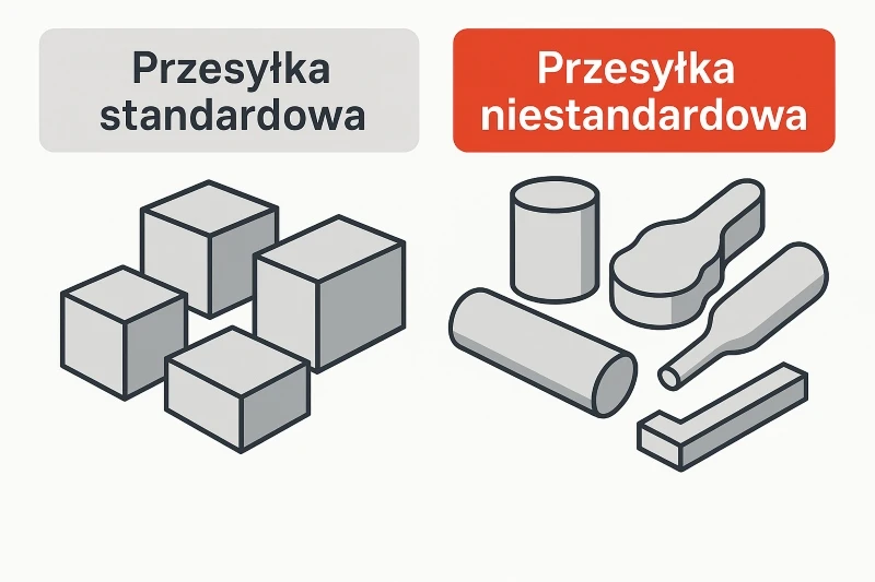 przesyłka standardowa -a przesyłka niestandardowa